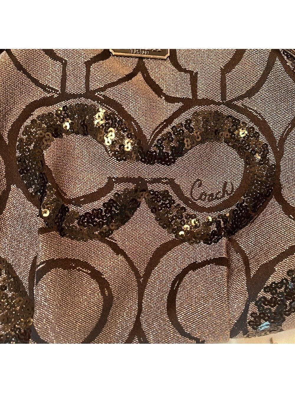 Coach Madison Signature Op Art Sophia Satchel - Picture 13 of 13